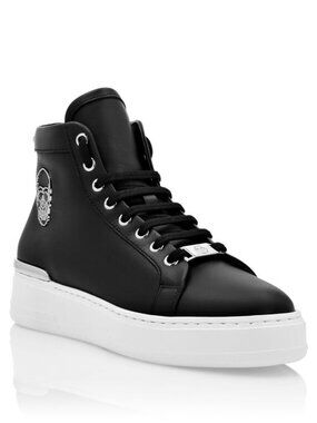 Philipp Plein Hi-Top Sneakers The $kull TM, Size 43